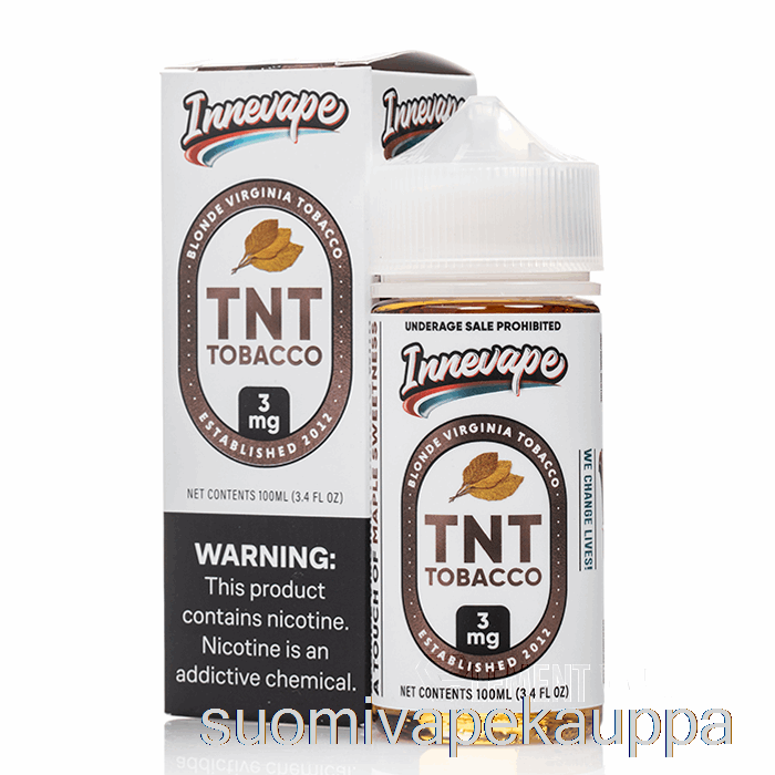 Vape Kauppa Tnt Tupakka - Innevape E-nesteet - 100ml 3mg